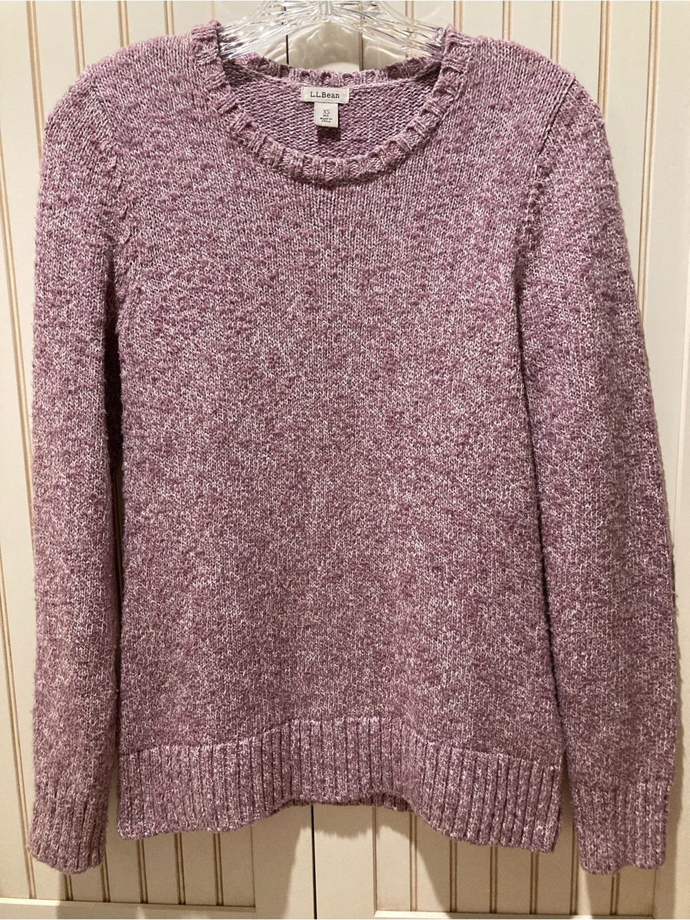 L.L. Bean Women’s Plum Marl Sweater XS